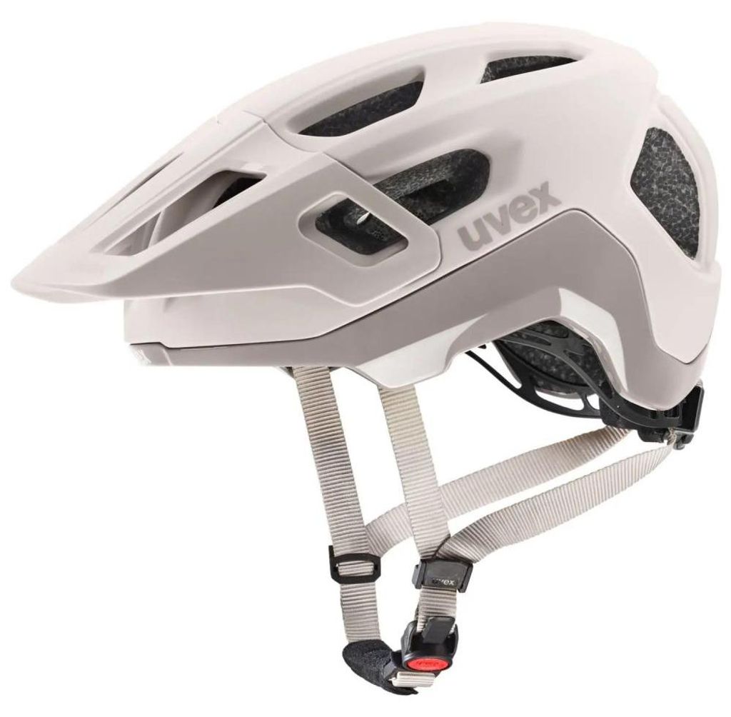 uvex react MTB-Fahrradhelm - Größe 52-56 cm, Warm Grey Matt, 2-step 3D IAS, m...