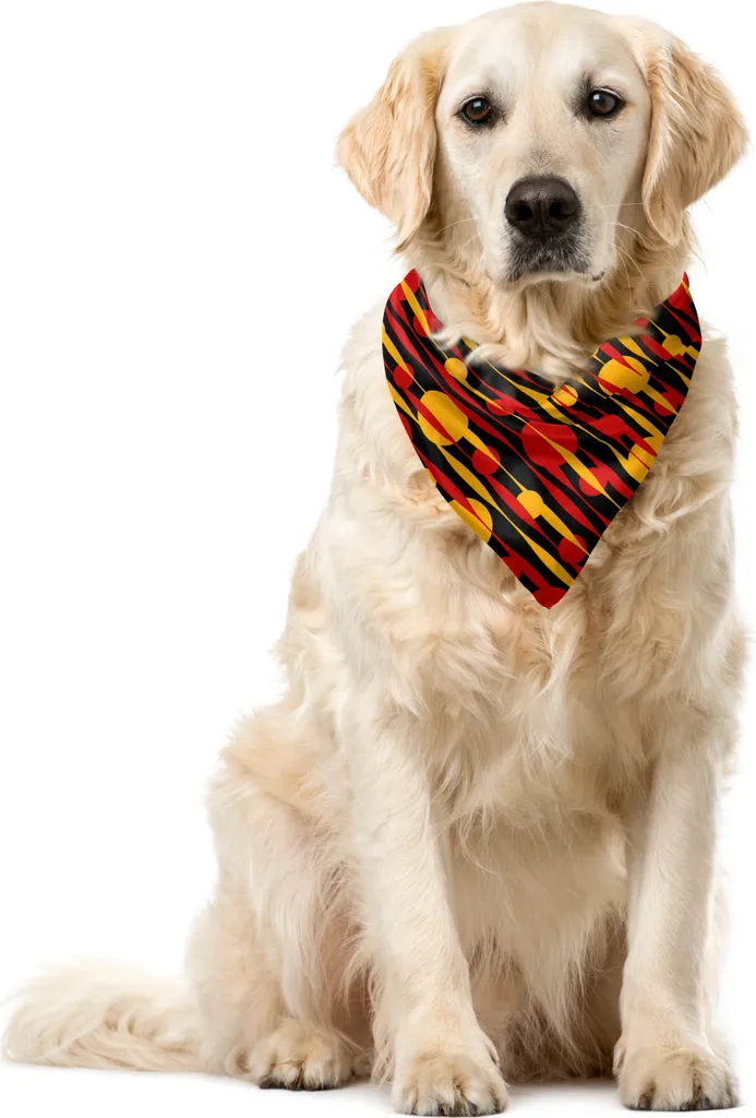 Bandana Vintage Cane ABAKUHAUS 55x55 | Giallo Terra Funky Style