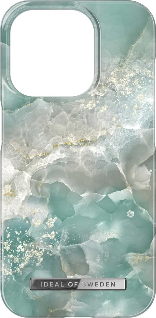 Étui de protection MagSafe pour iPhone 15 Pro motif marbre bleu
