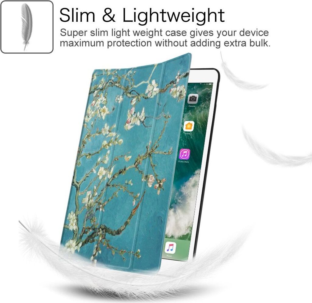 Doupi FlipCase Für IPad Pro 12,9 Zoll (2015/2017) – Schutzhülle Mit Ständer & Smart Wake/Sleep, Weiß