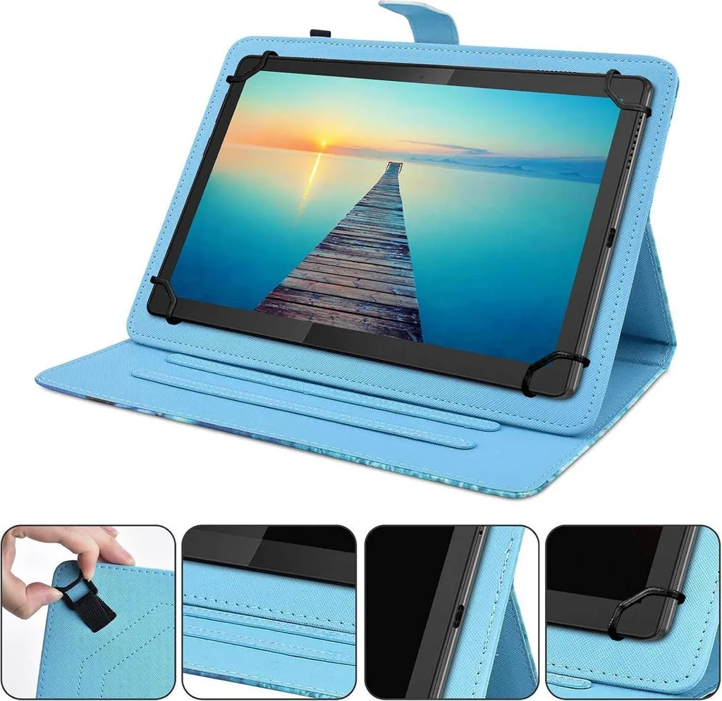 Étui tablette 9-11 pouces antichoc avec rangement stylet pratique