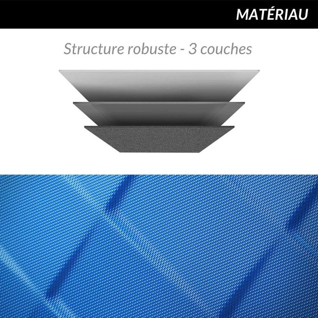 MONZANA® Valise rigide Exopack bleu Taille M Serrure TSA 4 Image du produit 