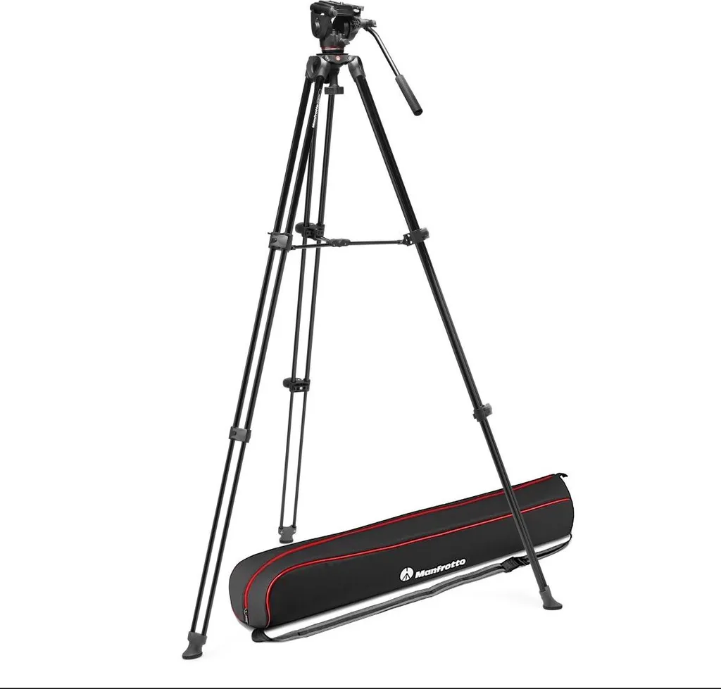 Trépied Caméra Manfrotto 500X Idéal pour Reportages et Films Pro