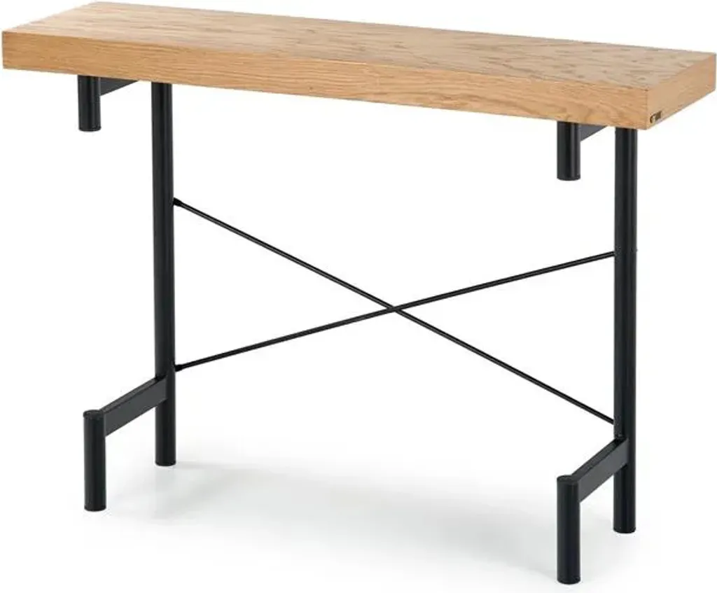 Optimisez votre petit espace avec la console fine Inferno chêne/noir