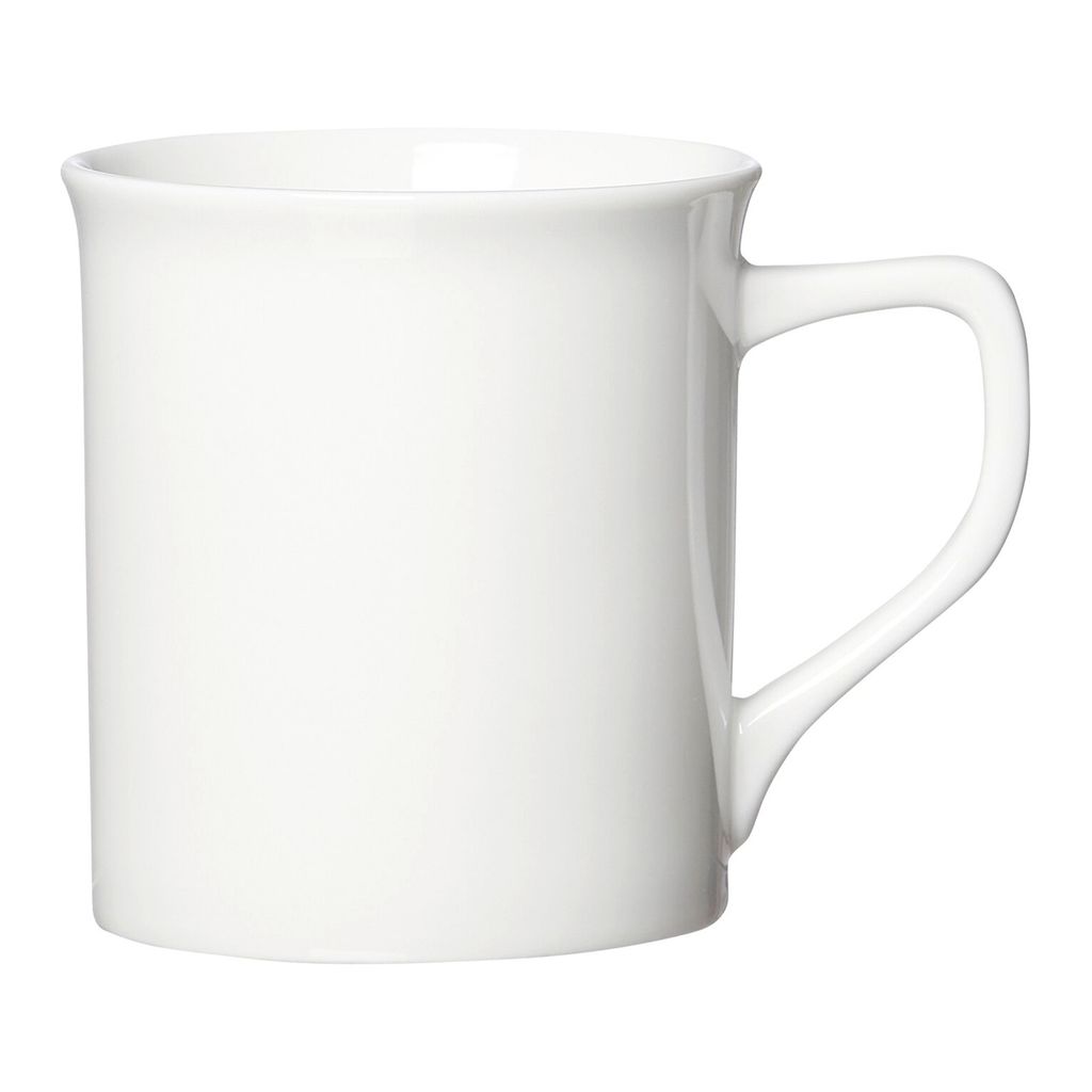 Ritzenhoff & Breker Kaffeebecher Simple, Kaffee Becher, Tasse, Porzellan, Weiß, 400 ml, 420746
