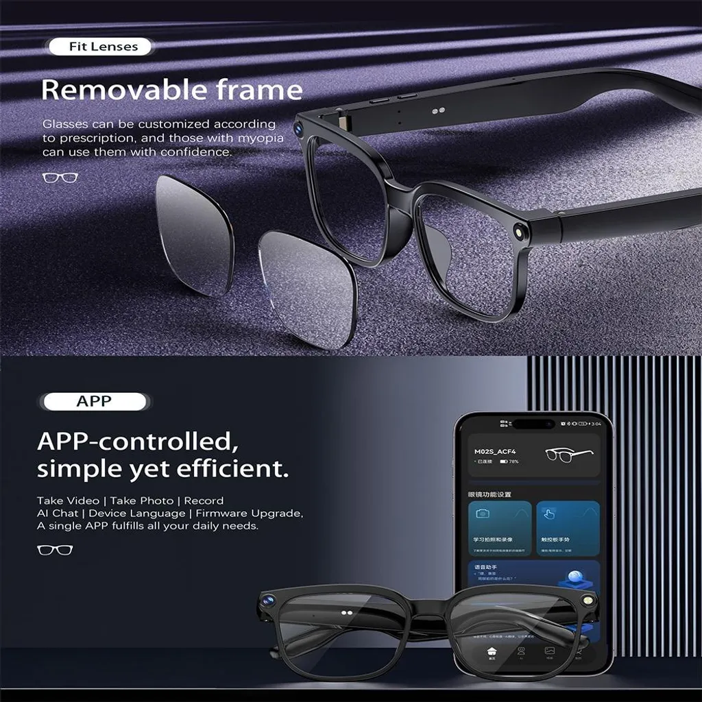 INF Lunettes de soleil caméra 8MP haute définition avec longue autonomie - 6