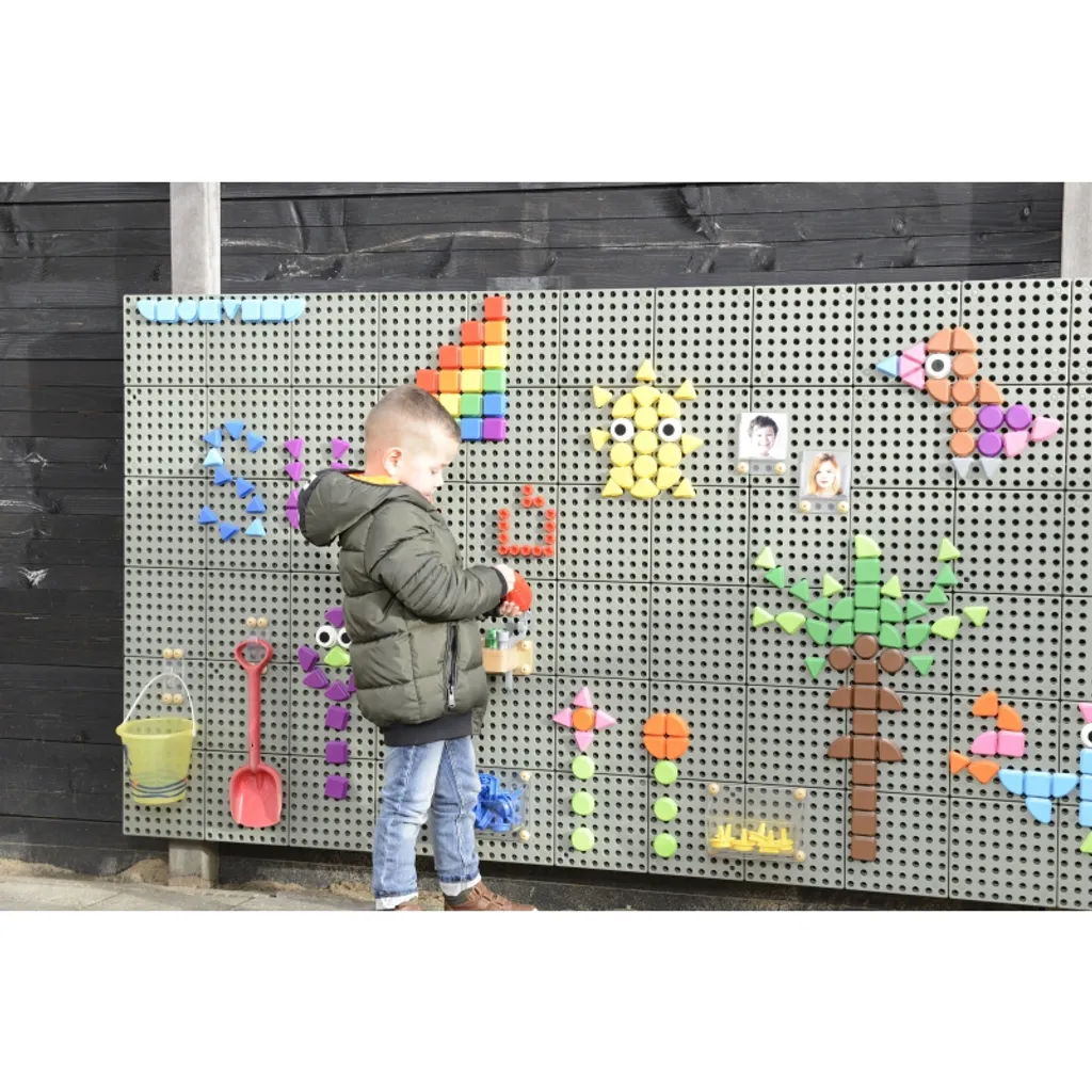 Chevilles Géométriques Masterkidz : Accessoire de Jeu Mural Educatif - 15