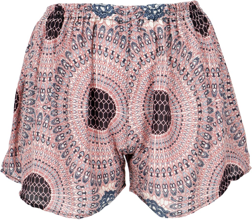Leichte Pantys, Print Shorts - Weiß/schwarz, Damen, Viskose, Shorts, Leggings