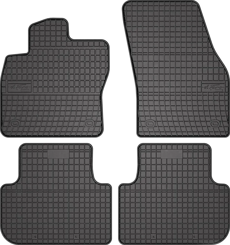 2016-2025 VW Tiguan tappetini in gomma nera 4 pz