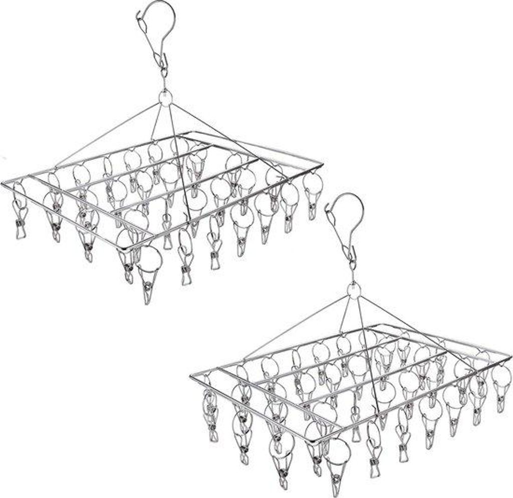 Draaihaak Kleerhanger RVS Winddicht voor Ondergoed en Babykleding