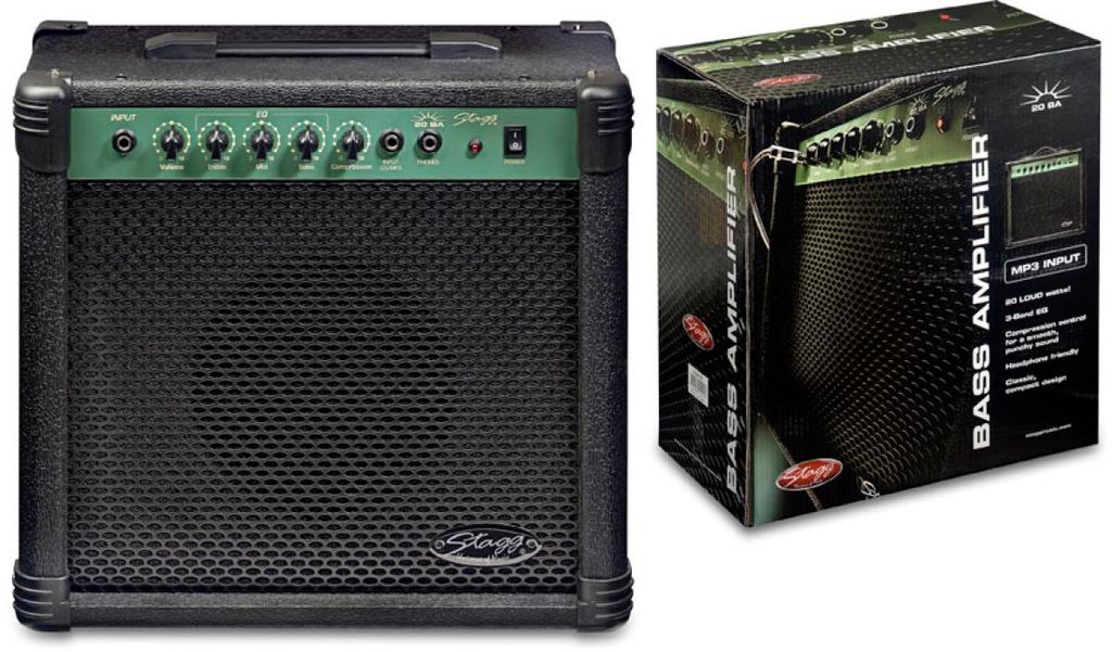 Stagg 20 BA EU 20 W RMS Bassverstärker Produktbild 