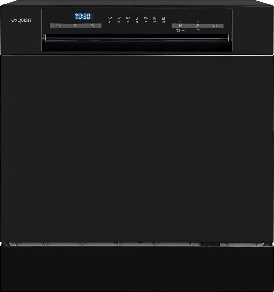 Exquisit Geschirrspüler GSP508-030D schwarz | Spülmaschine Produktbild 