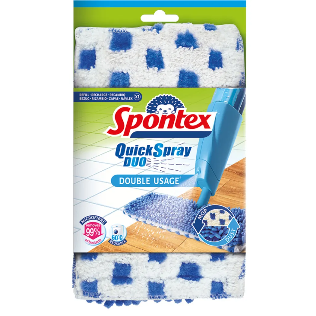 Spontex Quick Spray Duo 2 Housses Microfibres Absorbantes et Lavables - 5