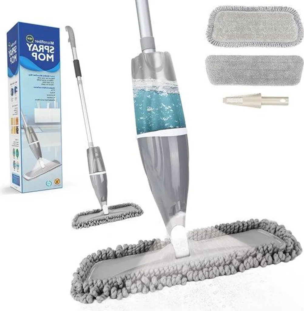 Spray pour balai à franges en microfibre 640 ml spécial bois et carrelage