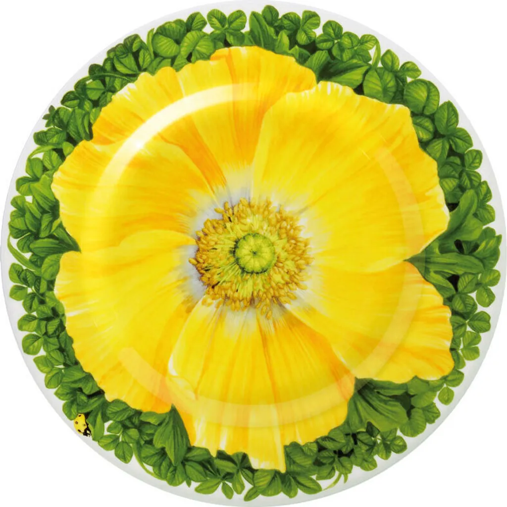 Taitù Prati Italiani Piatto Piano Giallo 21,5 cm | Arte della Tavola