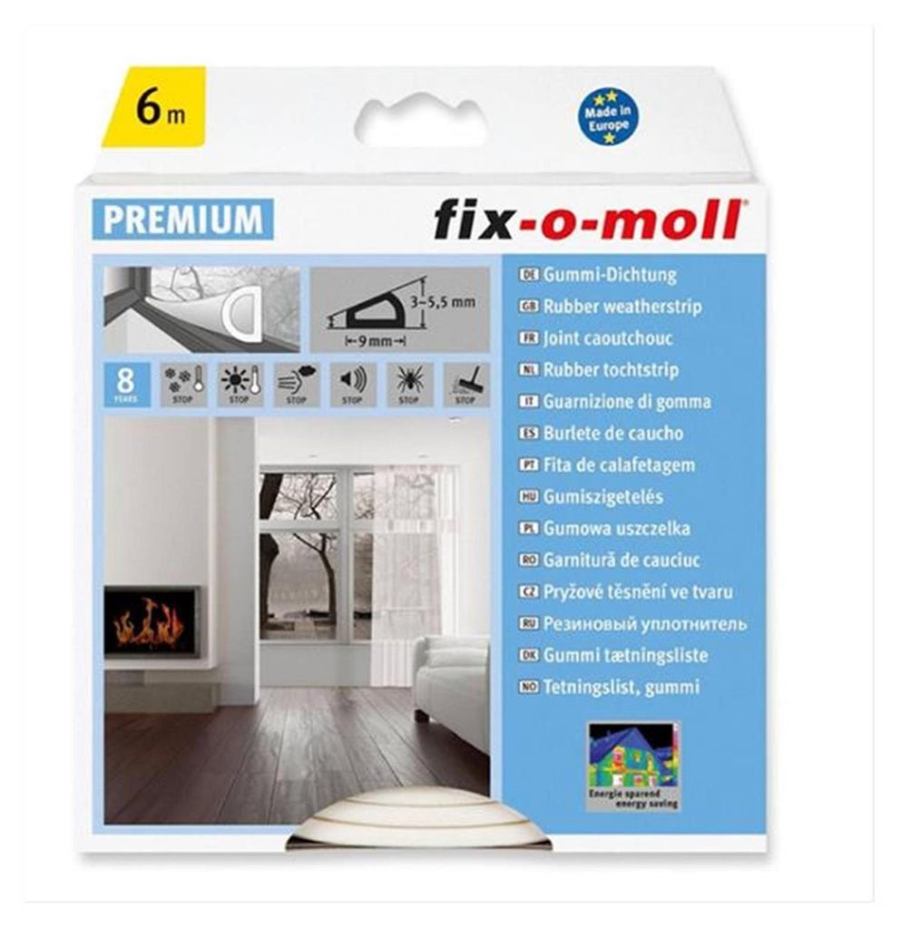 Sigillo a D fix-o-moll 6m bianco Immagine del prodotto 