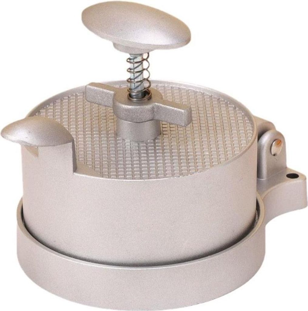 Hamburgerpresse, einstellbar von 1/4 lb bis 3/4 lb, leicht zu entfernen, antihaftbeschichtetes, robustes Aluminiumguss, zum Grillen und Kochen