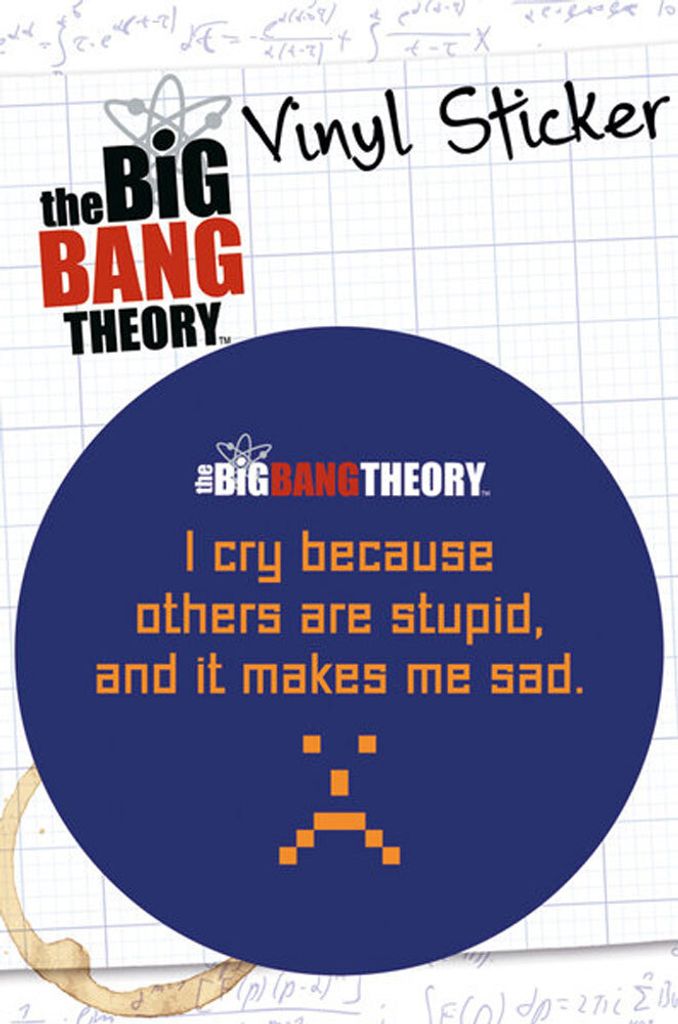 Big Bang Theory - Sticker - Stupid
