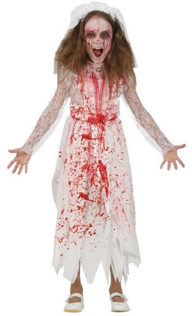 Scary kostým Zombie nevěsta Halloween 2026 šedá barva Obrázek produktu 