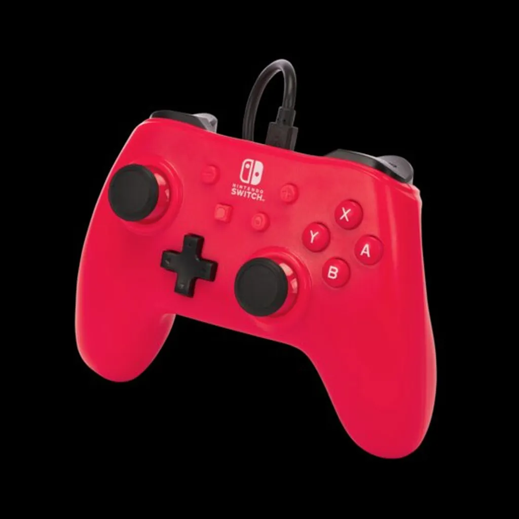 Manette Filaire PowerA Switch Raspberry Red - Accessoire Gaming Ergonomique - 9