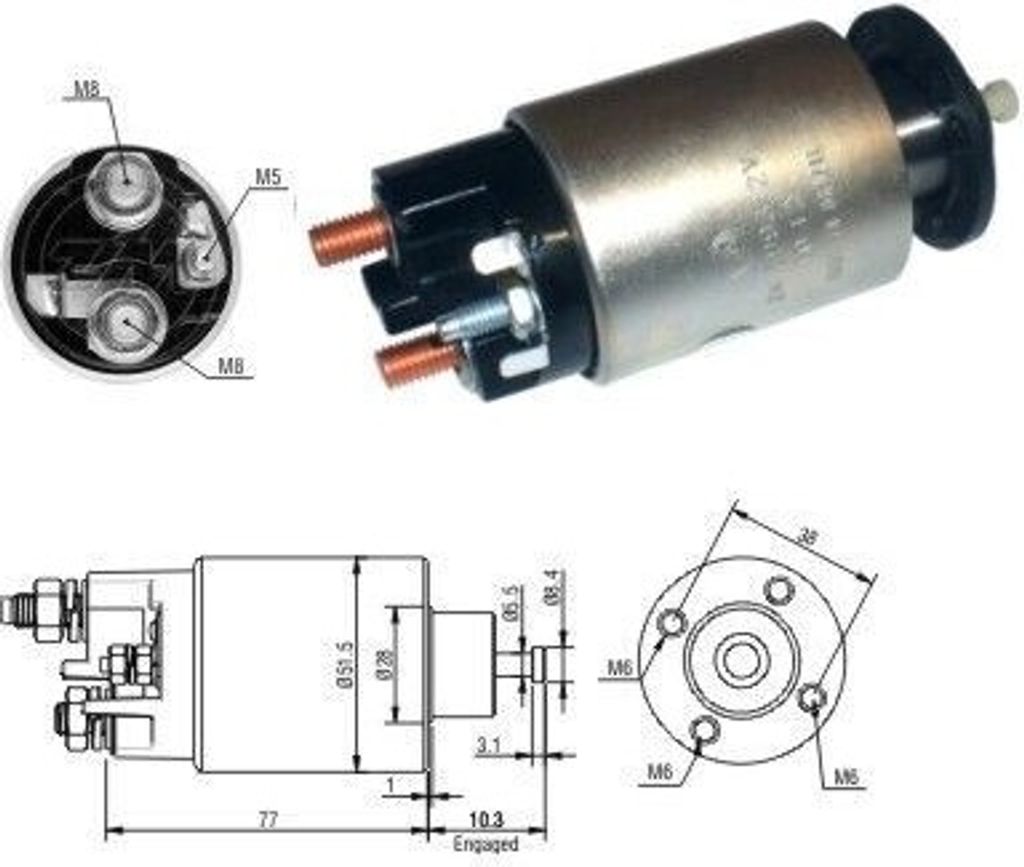 ERA Magnetschalter Anlasser ZM3993 für OPEL INSIGNIA Caravan ZAFIRA B (A05)