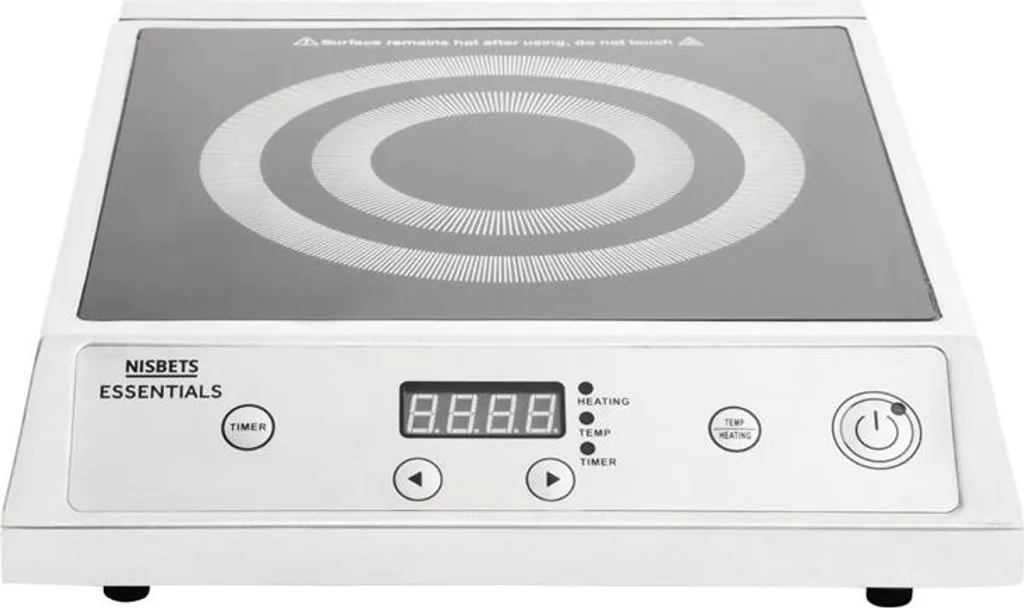 Plaque à induction Nisbets Essentials 2700W noire pour cuisson rapide - 9