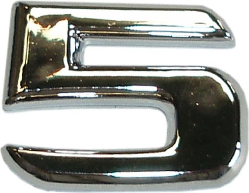 Hermann Schütz 3D-Relief-Chrome-Zahl 5 25x35mm Produktbild 