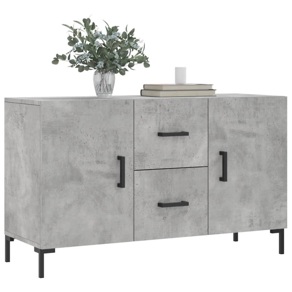 Langlebige Sideboard Betongrau 100x36x60cm Holzwerkstoff - Möbel183250 - Kommoden