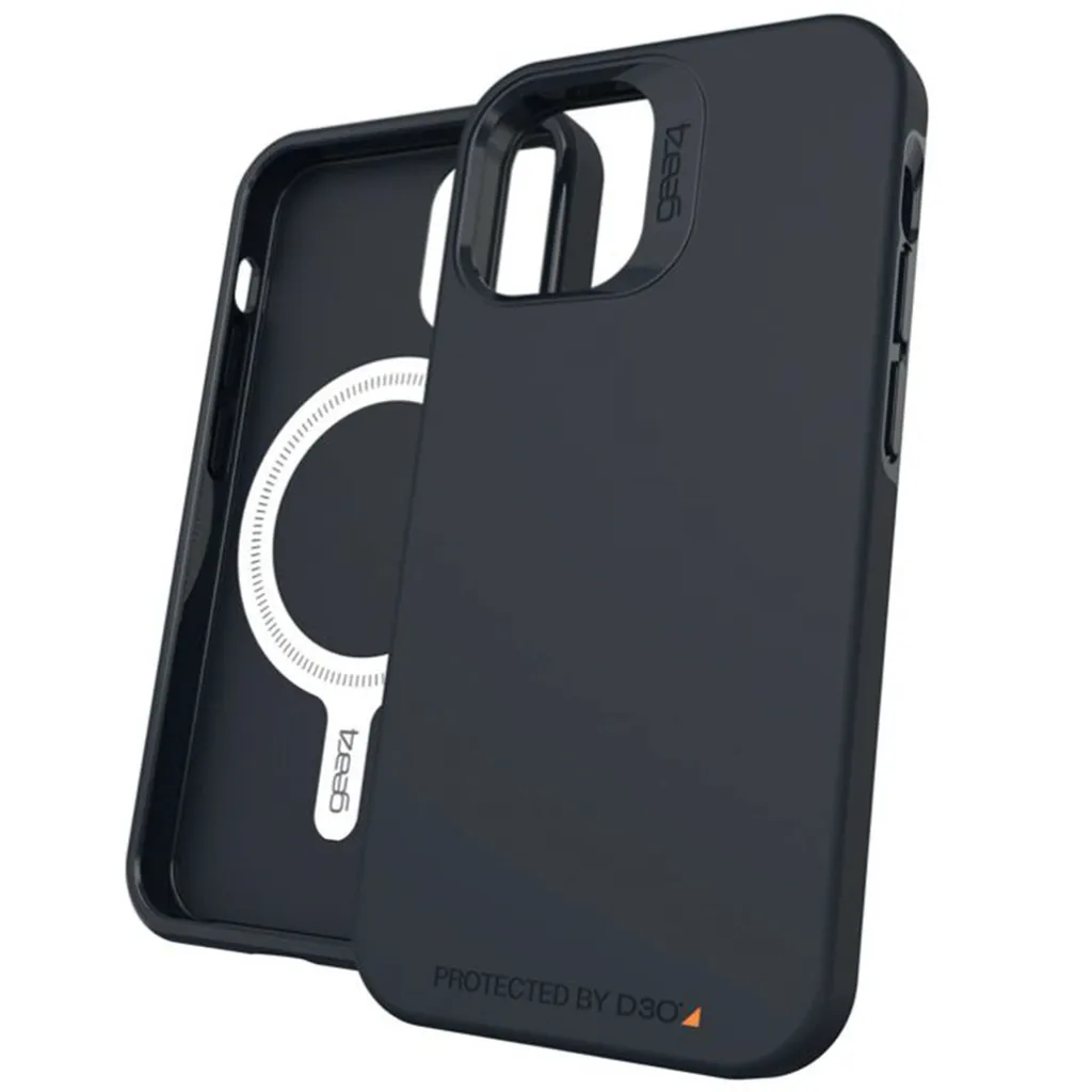 Custodia per Apple iPhone 12 Mini - Plastica - Gear4 Backcover - Nero