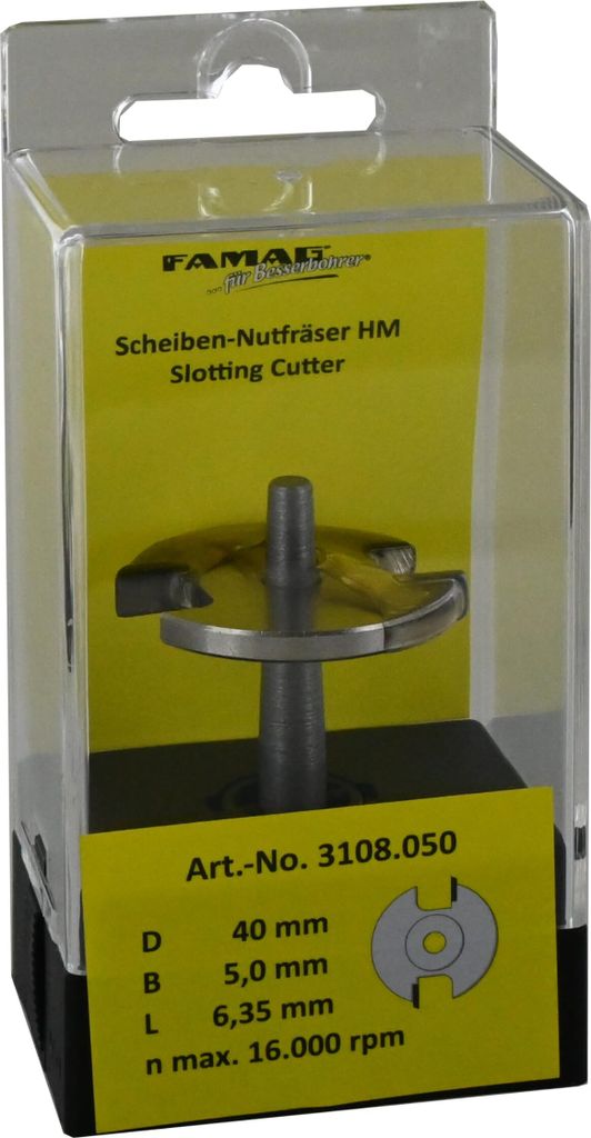 Famag Scheiben-Nutfräser HM 3108.030 - 40mm - 3,0mm