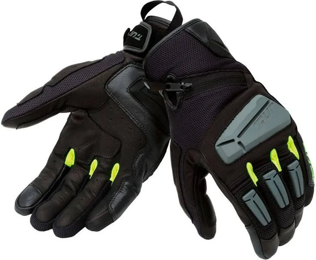 Évitez la chaleur avec les gants T.UR G-Four Noir Jaune Fluo Taille L