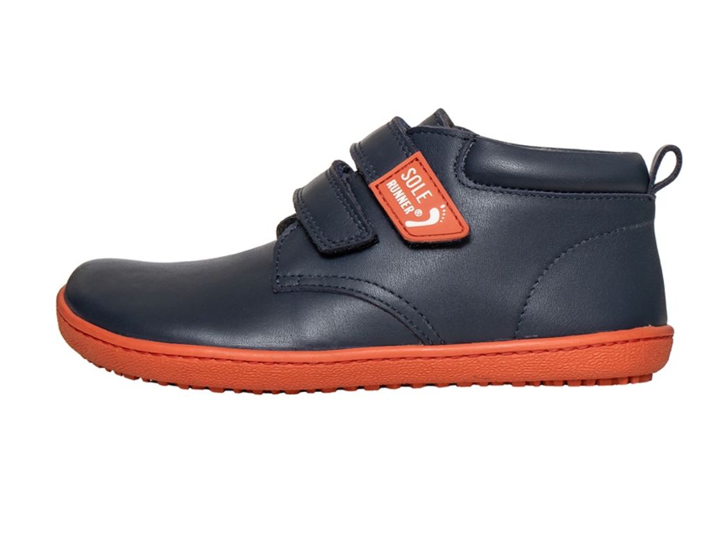 SOLE RUNNER® Winter Kinder Barfußschuh Eris Blue/Orange – Produktbild 