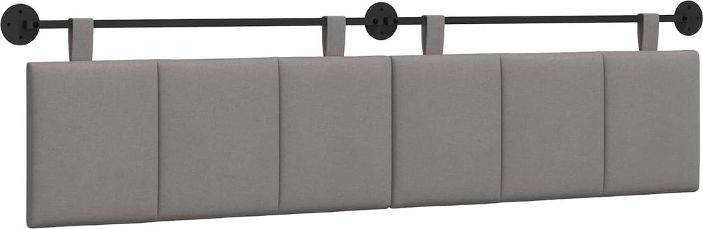 vidaXL Hängevorderseite Wandmontiert Taupe 210 x 55 x 5 cm Stoff