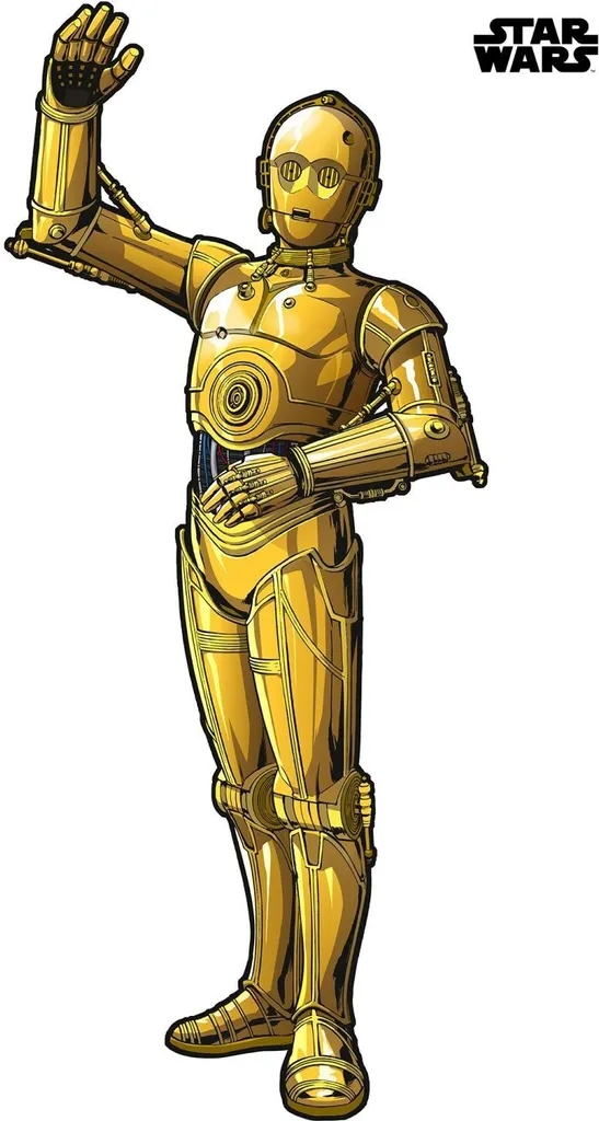 Relooker un mur vide avec l'autocollant Star Wars C-3PO XXL 127x200 cm