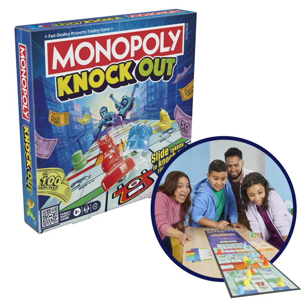 Jeu de société Monopoly Knockout de simulation économique et ambiance
