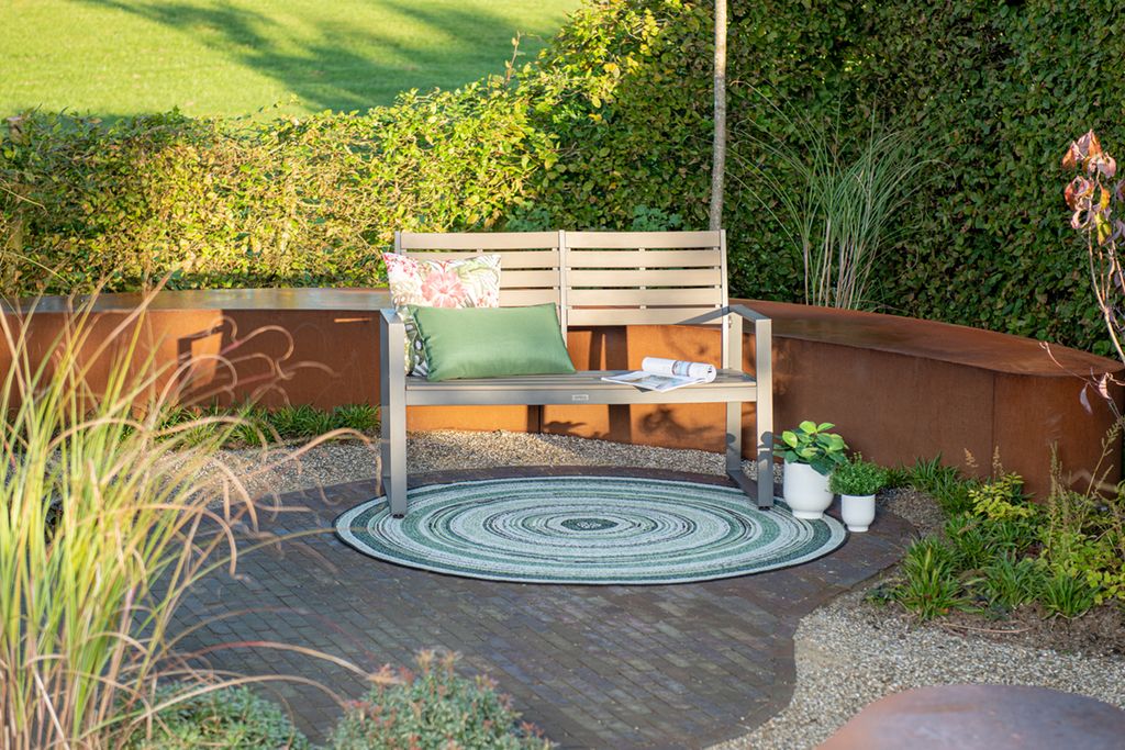 Garden Impressions Detroit Alu Parkbank Gartenbank 2-Sitzer Produktbild 5