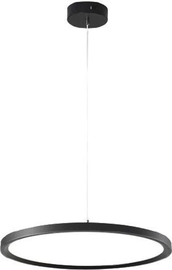 Suspension LED noire 15W 1275lm en métal Abigali pour plafond moderne