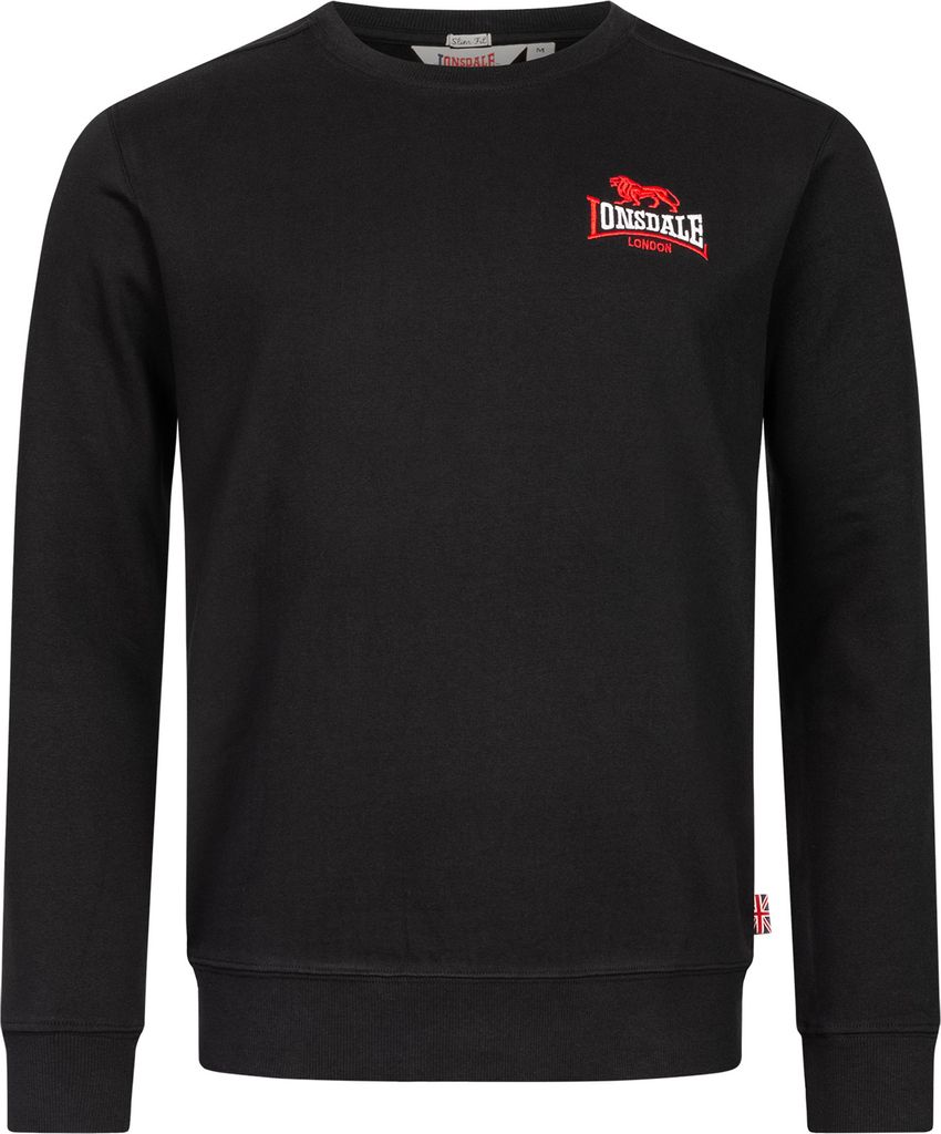 Felpa uomo girocollo slim fit LYMPSTONE Nero Lonsdale Immagine del prodotto 
