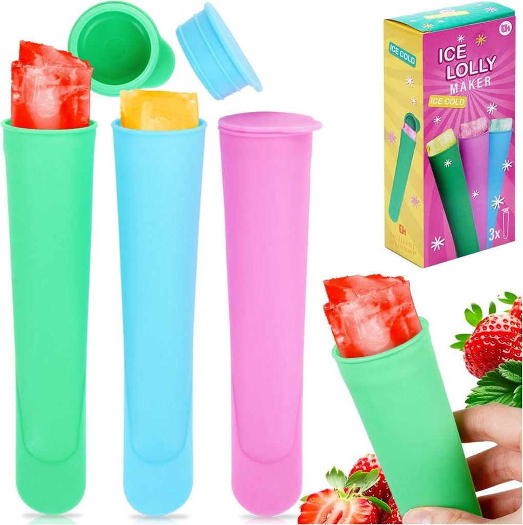 Eisformen für Wassereis 100 ml 3 Stück EXCELLENT HOUSEWARE Produktbild 