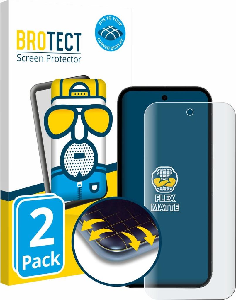 2x BROTECT Fullscreen Schutzfolie für Google Pixel 10a Displayschutz Folie Fullcover Matt Entspiegelungsfolie