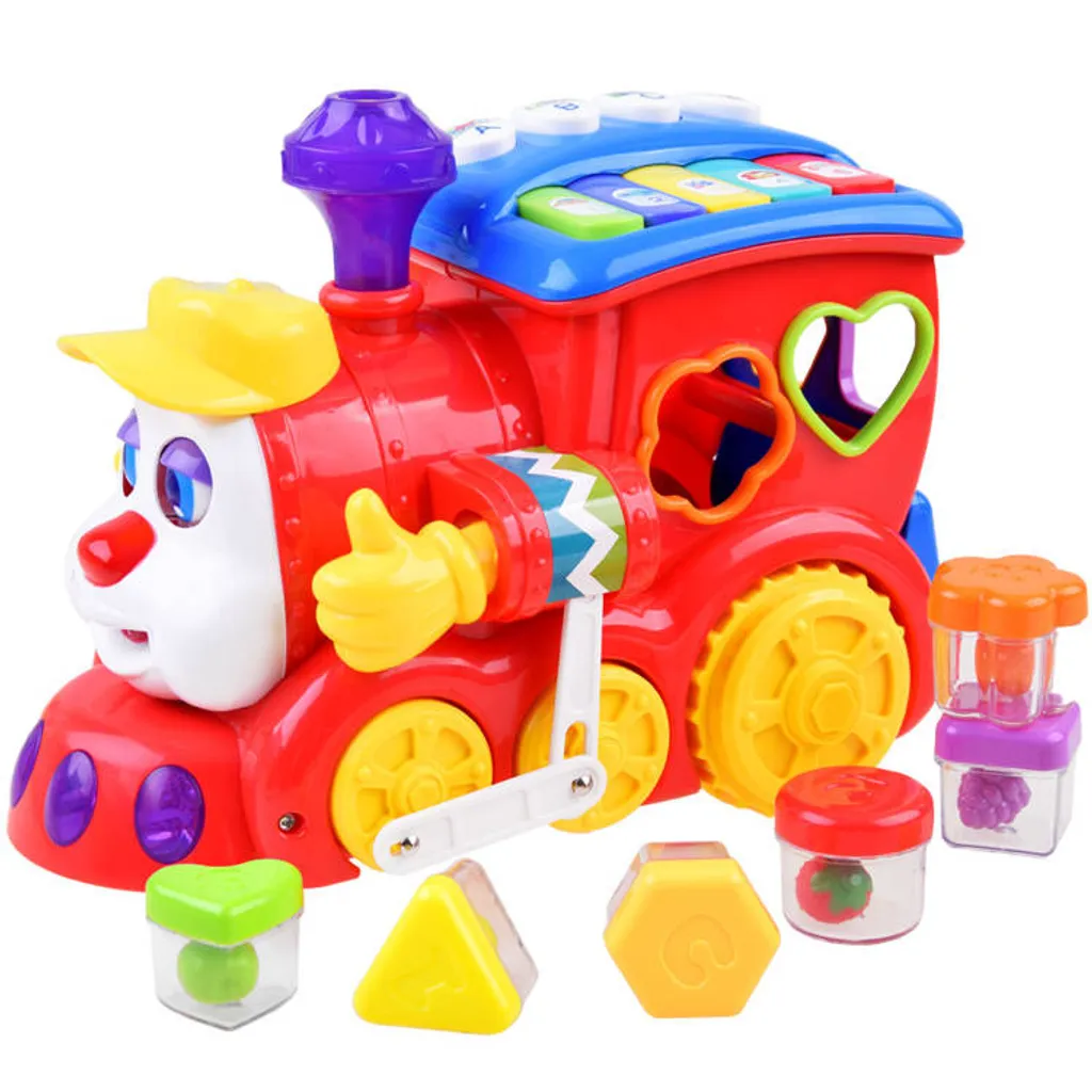 Train Éducatif Lumineux et Musical - Apprentissage des Formes 12m+