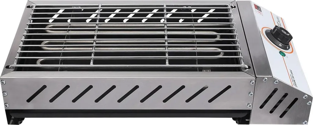 Barbecue de table électrique rectangulaire en inox 2500W réglable - 11