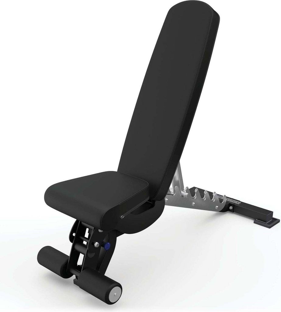 ATLETICA B6-Decline Hantelbank | Studio Qualität | 43 kg schwer | Negativ verstellbar | Beinablage | Material - Leder