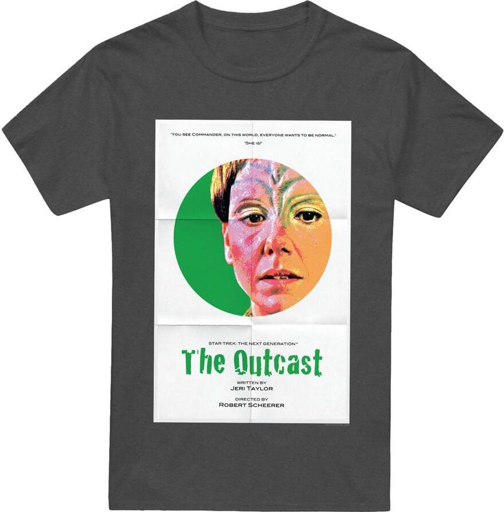 Star Trek - "The Next Generation Season 5 Episode 17" T-Shirt für Herren/Damen Uni TV17895 (XL) (Holzkohle)