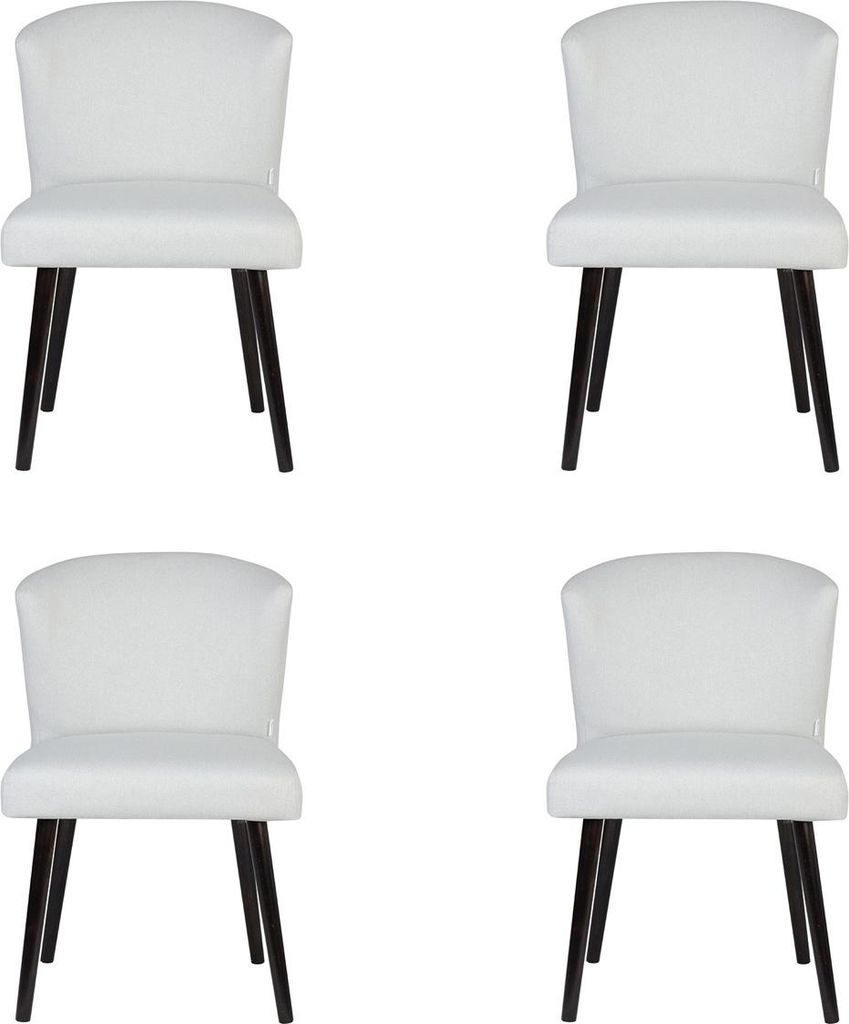 4x Leder Polster Sitz Stühle Lehn Stuhl Design Lounge Club Sessel Garnitur Neu