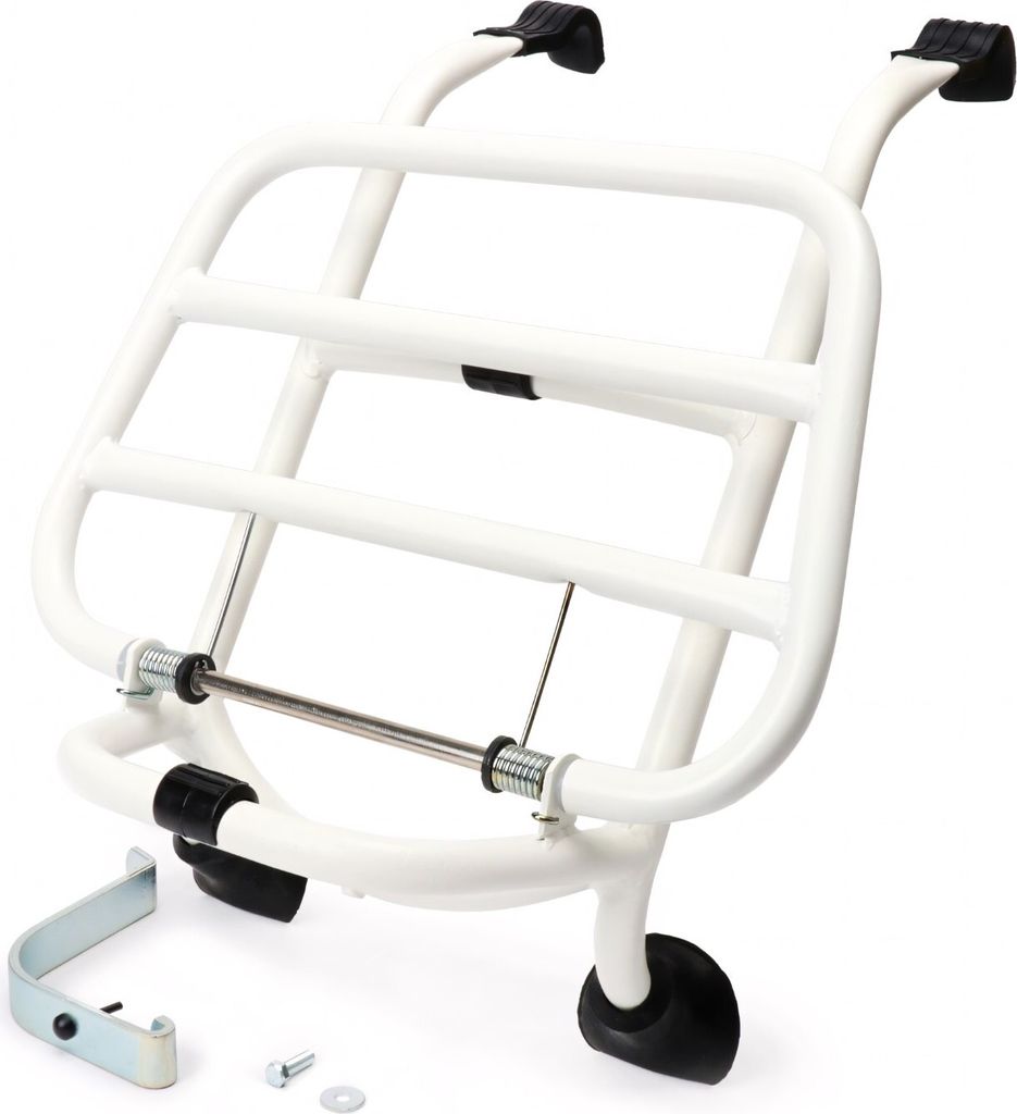 Porte-bagages Moto Nostra rabattable avant blanc pour Vespa Image du produit 
