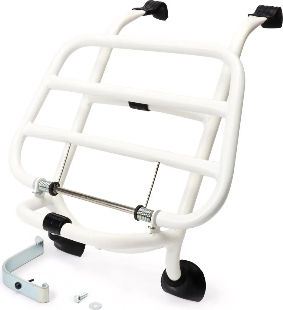 Porte-bagages avant Moto Nostra blanc pour Vespa GTS GTV GT 125-300cc