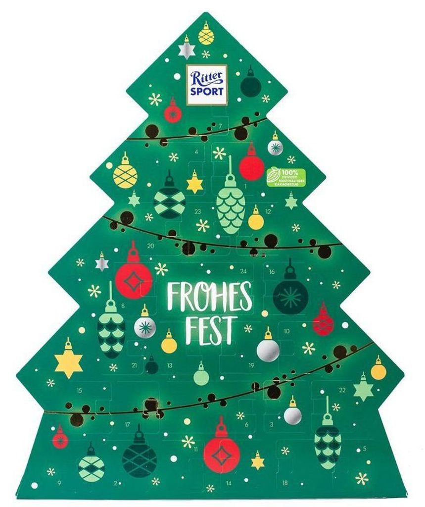 Calendario de adviento de Ritter Sport, con cubos de Imagen del producto 