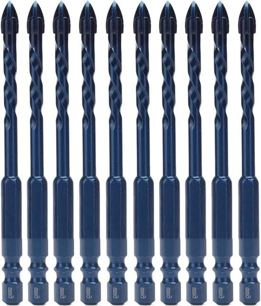 Foret conique 6 mm lot de 10 inox bleu pour percer sans déraper le métal