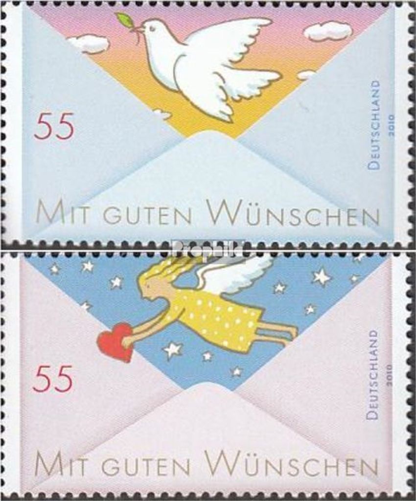 Briefmarken BRD (BR.Deutschland) 2010 Mi 2790-2791 (kompl.Ausg.) FDC Grußmarken